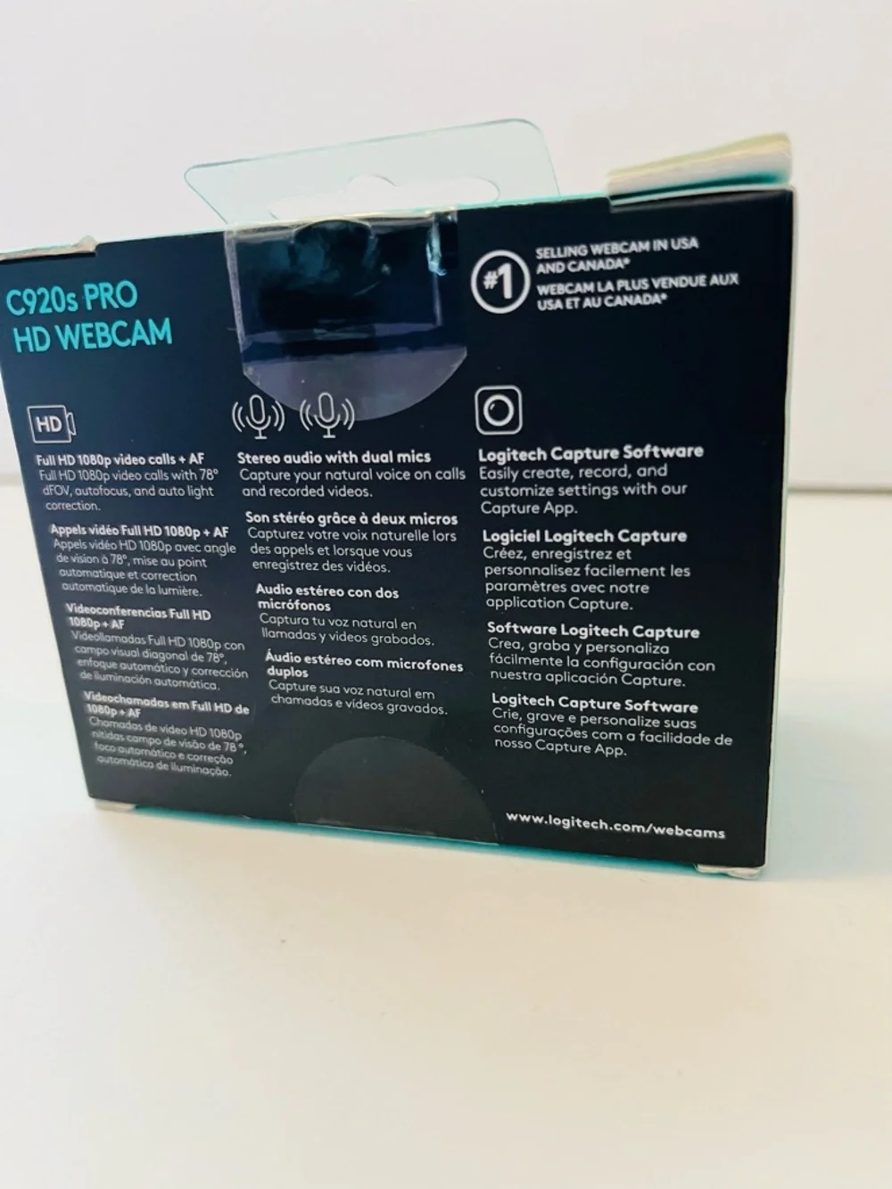 Logitech C920s Pro HD Webcam Full HD 1080p Video Calls + AF NIB